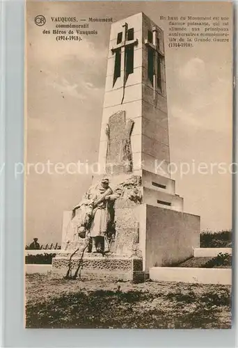 AK / Ansichtskarte Vauquois Monument commemoratif des Heros de Vauquois Vauquois Kat. Vauquois