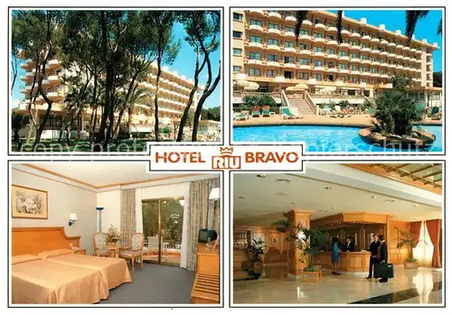AK / Ansichtskarte Playa_de_Palma_Mallorca Hotel RIU Bravo Pool Playa_de_Palma_Mallorca Kat. Spanien