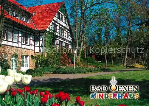 AK / Ansichtskarte Bad_Oexen_Eidinghausen Kinderhaus Fachwerk Bad_Oexen_Eidinghausen