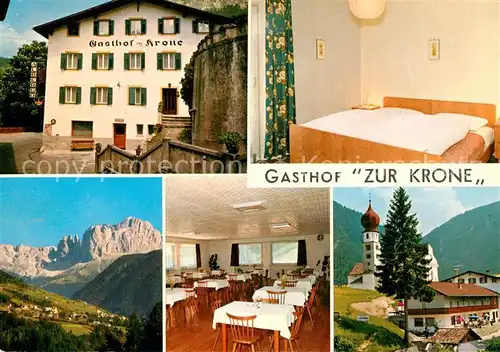 AK / Ansichtskarte Tiers_Dolomiten Gasthof Zur Krone Tiers Dolomiten Kat. Italien