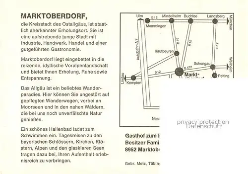 AK / Ansichtskarte Marktoberdorf  Marktoberdorf Kat. Marktoberdorf