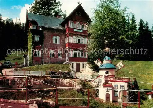 AK / Ansichtskarte Bierutowice Dom Wypoczynkowy FWP Syrena I Ferienhaus Windmuehle Bierutowice Kat. Karpacz