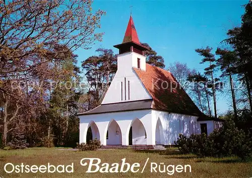 AK / Ansichtskarte Baabe_Ostseebad_Ruegen Kirche  Baabe_Ostseebad_Ruegen Kat. Baabe