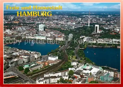 AK / Ansichtskarte Hamburg Fliegeraufnahme Hamburg Kat. Hamburg
