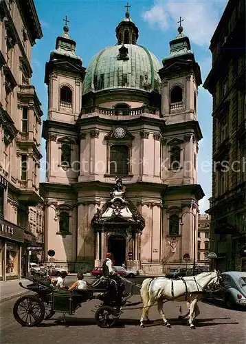 AK / Ansichtskarte Wien Peterskirche Pferdedroschke Wien Kat. Wien