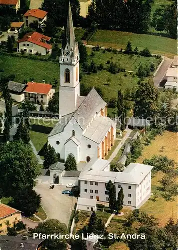 AK / Ansichtskarte Lienz_Tirol Pfarrkirche St Andrae Fliegeraufnahme Lienz Tirol Kat. Lienz