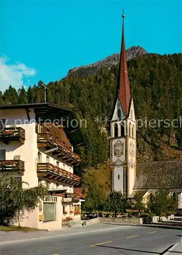 AK / Ansichtskarte Laengenfeld_Oetztal Ortsmotiv mit Kirche Laengenfeld Oetztal Kat. Laengenfeld