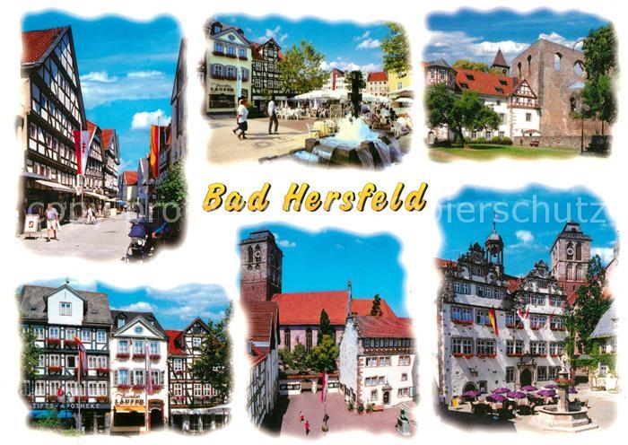 AK / Ansichtskarte Bad_Hersfeld Teilansichten Altstadt Fachwerkhaeuser