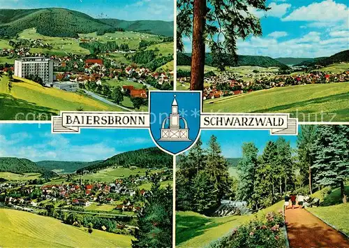 AK / Ansichtskarte Baiersbronn_Schwarzwald Landschaftspanorama Luftkurort Baiersbronn Schwarzwald Kat. Baiersbronn