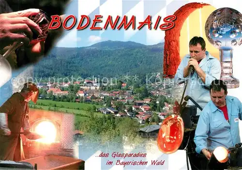 AK / Ansichtskarte Bodenmais Panorama Kurort im Bayerischen Wald Glasblaeserei Handwerk Bodenmais Kat. Bodenmais