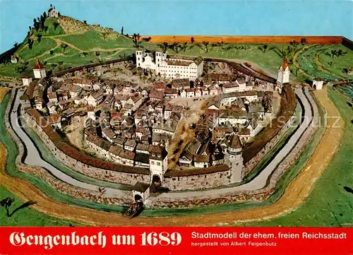 AK / Ansichtskarte Gengenbach um 1689 Stadtmodell der ehemaligen freien Reichsstadt Albert Feigenbutz Gengenbach Kat. Gengenbach_Schwarzwald