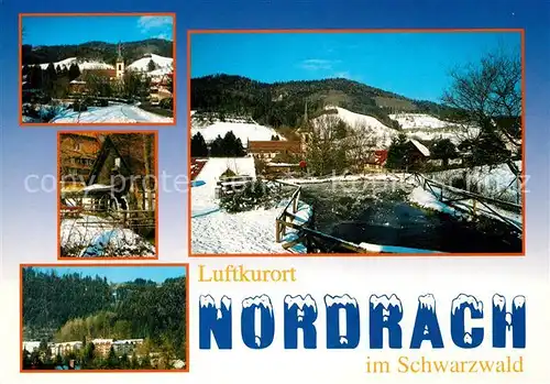 AK / Ansichtskarte Nordrach Teilansichten Luftkurort im Schwarzwald Winterlandschaft Nordrach Kat. Nordrach