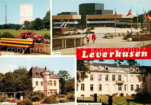 AK / Ansichtskarte Leverkusen Hochhaus Forum Doktorsburg Schloss Morsbroich Leverkusen Kat. Leverkusen