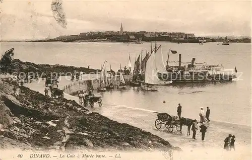 AK / Ansichtskarte Dinard_Ille_et_Vilaine_Bretagne La Cale a Maree basse Dinard_Ille Kat. Dinard