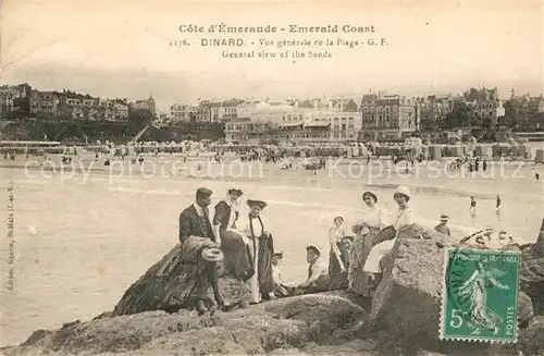 AK / Ansichtskarte Dinard_Ille_et_Vilaine_Bretagne Vue generale de la Plage  Dinard_Ille Kat. Dinard