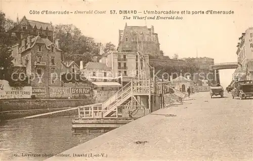 AK / Ansichtskarte Dinard_Ille_et_Vilaine_Bretagne Embarcadere et la porte d Emeraude Dinard_Ille Kat. Dinard