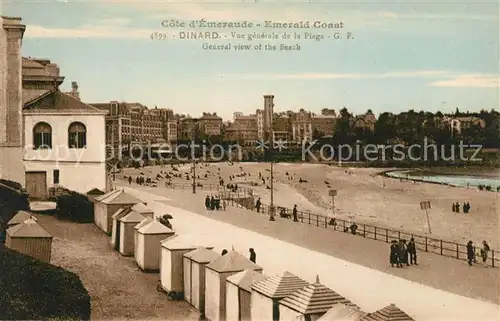 AK / Ansichtskarte Dinard_Ille_et_Vilaine_Bretagne Vue generale de la Plage Dinard_Ille Kat. Dinard