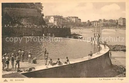 AK / Ansichtskarte Dinard_Ille_et_Vilaine_Bretagne La Piscine et la Plage Dinard_Ille Kat. Dinard