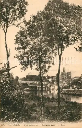 AK / Ansichtskarte Limoges_Haute_Vienne Vue generale Limoges_Haute_Vienne Kat. Limoges