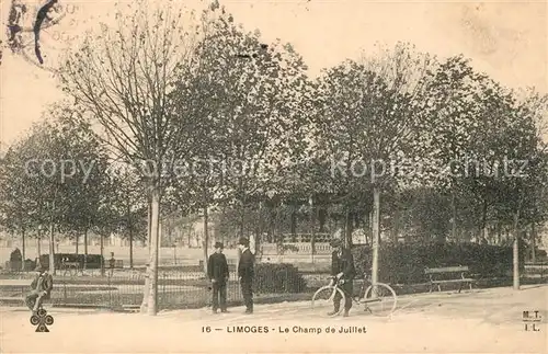 AK / Ansichtskarte Limoges_Haute_Vienne Le Champ de Juillet Limoges_Haute_Vienne Kat. Limoges