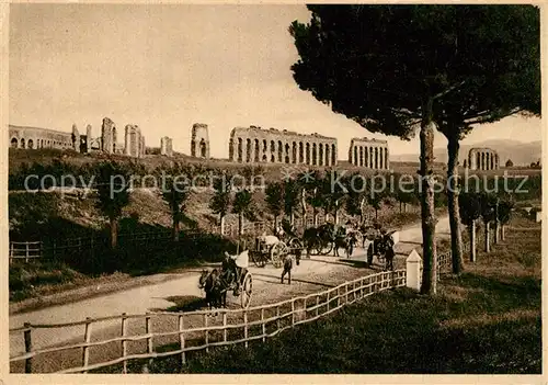 AK / Ansichtskarte Roma_Rom Acquedotto di Claudio sulla Via Appia Nuova Roma_Rom Kat. 
