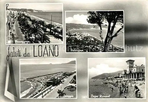 AK / Ansichtskarte Loano Bagni Kursaal Spiaggia Passeggiata Loano Kat. Italien