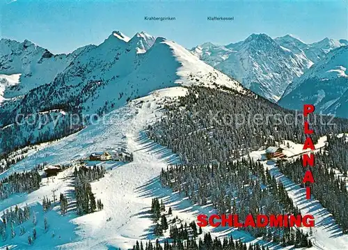 AK / Ansichtskarte Schladming_Obersteiermark Fliegeraufnahme Planai Schladminger Huette Schladming_Obersteiermark Kat. Schladming