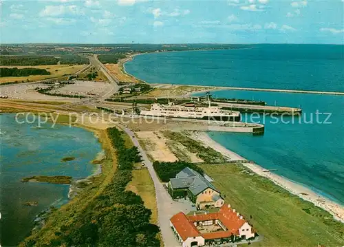 AK / Ansichtskarte Knudshoved_Odde Fliegeraufnahme DSB Ferienhaus Faehrhafen Knudshoved Odde Kat. Halbinsel_Insel_Seeland