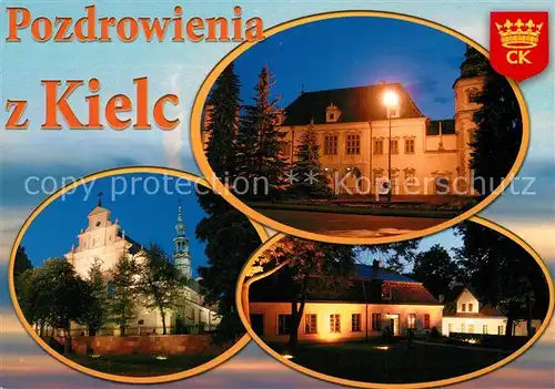 AK / Ansichtskarte Kielce Palac biskupow krakowskich Bazylika katedralna  Kielce Kat. Kielce