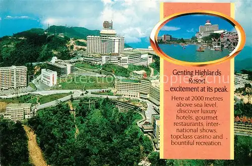 AK / Ansichtskarte Malaysia_Malaya Genting Highlands Resort  Malaysia_Malaya Kat. Malaysia
