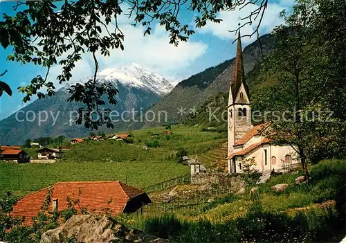 AK / Ansichtskarte Oberplars_Algund Plars di Sopra Kirche Chiesa  Oberplars_Algund