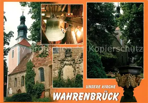 AK / Ansichtskarte Wahrenbrueck Kirche Spendenkarte  Wahrenbrueck Kat. Uebigau Wahrenbrueck
