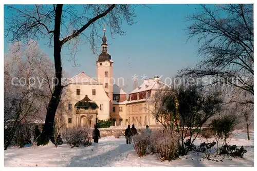 AK / Ansichtskarte Machern Schloss im Winter Machern Kat. Machern Wurzen
