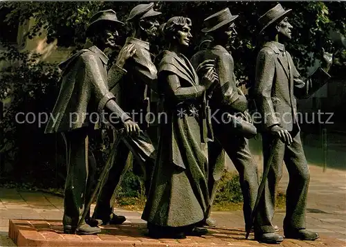 AK / Ansichtskarte Pforzheim Die Rassler Denkmal von Prof. Fritz Theilmann Goldstadt Schwarzwaldpforte Pforzheim Kat. Pforzheim