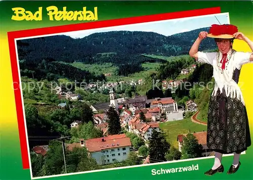 AK / Ansichtskarte Bad_Peterstal Griesbach Panorama Heilbad Ferienort im Schwarzwald Trachten Bollenhut Bad_Peterstal Griesbach Kat. Bad Peterstal Griesbach