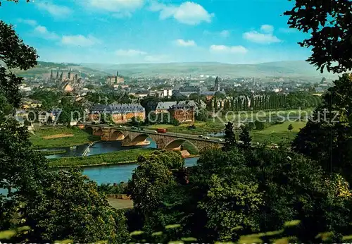 AK / Ansichtskarte Trier Panorama Blick ueber die Mosel Trier Kat. Trier