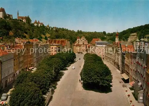 AK / Ansichtskarte Burghausen_Salzach Stadtplatz Burg Burghausen Salzach Kat. Burghausen