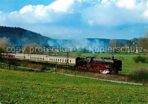 AK / Ansichtskarte Muemling Grumbach Dampf Schnellzuglokomotive 03 001 der Deutschen Reichsbahn Muemling Grumbach Kat. Hoechst i. Odw.