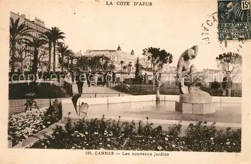 AK / Ansichtskarte Cannes_Alpes Maritimes Les nouveaux jardins Cannes Alpes Maritimes Kat. Cannes