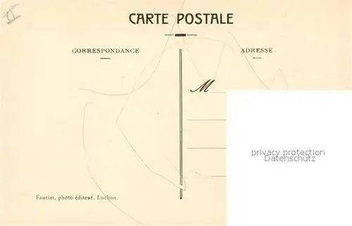 AK / Ansichtskarte Luchon_Haute Garonne Chemin de fer a Cremaillere de Superbagneres Vue generale prise du Mail de la Soulan Luchon Haute Garonne Kat. Bagneres de Luchon