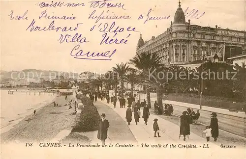 AK / Ansichtskarte Cannes_Alpes Maritimes La Promenade de la Croisette  Cannes Alpes Maritimes Kat. Cannes