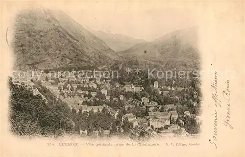 AK / Ansichtskarte Luchon_Haute Garonne Vue generale prise de la Chaumiere Luchon Haute Garonne Kat. Bagneres de Luchon