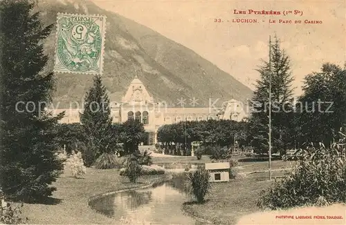 AK / Ansichtskarte Luchon_Haute Garonne Le Parc du Casino Luchon Haute Garonne Kat. Bagneres de Luchon