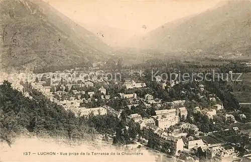 AK / Ansichtskarte Luchon_Haute Garonne Vue prise de la Terrasse de la Chaumiere Luchon Haute Garonne Kat. Bagneres de Luchon