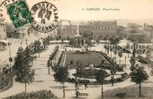 AK / Ansichtskarte Limoges_Haute_Vienne Place Jourdan Limoges_Haute_Vienne Kat. Limoges