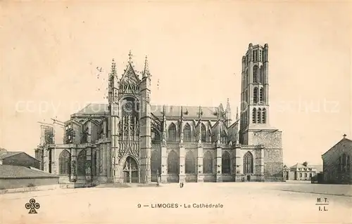 AK / Ansichtskarte Limoges_Haute_Vienne La Cathedrale Limoges_Haute_Vienne Kat. Limoges