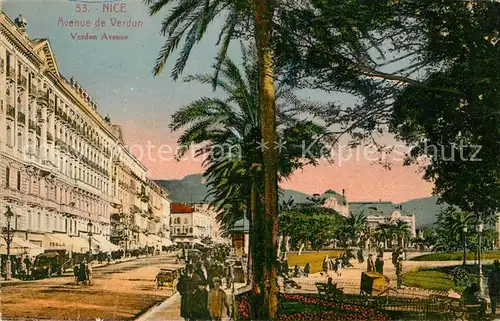 AK / Ansichtskarte Nice_Alpes_Maritimes Avenue de Verdun Nice_Alpes_Maritimes Kat. Nice