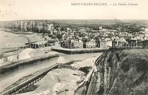 AK / Ansichtskarte Saint Valery en Caux Les Falaises d Amont Saint Valery en Caux Kat. Saint Valery en Caux