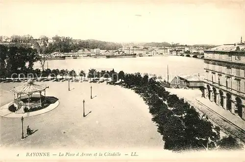 AK / Ansichtskarte Bayonne_Pyrenees_Atlantiques Place d Armee Citadelle Bayonne_Pyrenees Kat. Bayonne