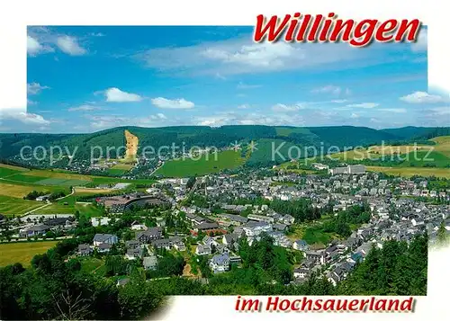 AK / Ansichtskarte Willingen_Sauerland Panorama Kneippkurort Wintersportplatz Willingen_Sauerland Kat. Willingen (Upland)